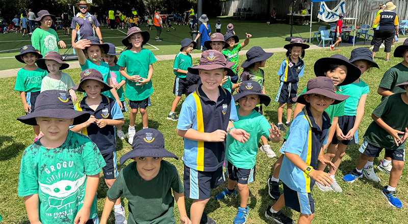 Students participating in a Motiv8 activity at Our Lady of The Rosary Primary School Kellyville