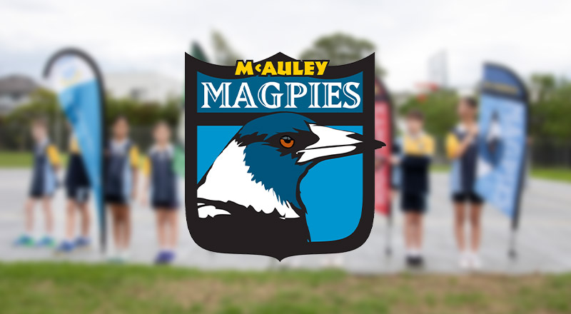 The house crest of the McAuley at Our Lady of The Rosary Primary School Kellyville